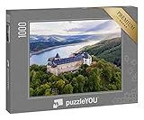 Klassisches Qualitäts-Puzzle in edler Anthrazit-Schachtel mit Puzzlemotiv als Vorlage