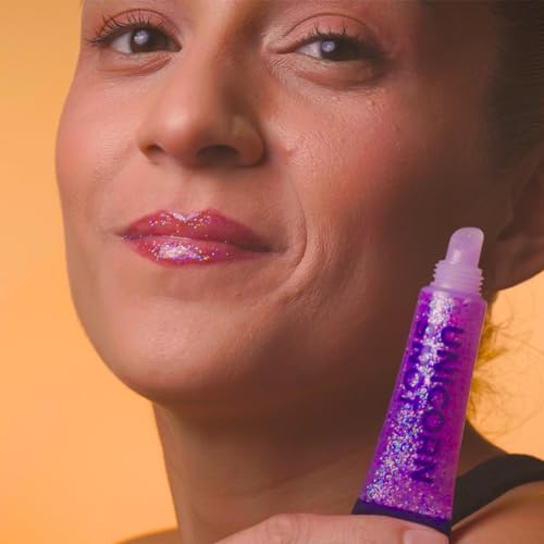 Image of UNICORN SNOT Holographic Glitter Lip Gloss | Sparkly & Shimmer Lips for Glitter Makeup | Vegan & Cruelty Free 0.37 fl oz (Orchid /Holographic Purple)