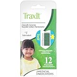 Traxit Wearable Axillary Thermometer for Kids, Single Use Pediatric Thermometer Patch for Babies, Toddlers, & Children, Designed for Up to 48 Hours of Wear, Home or First Aid Use, Fahrenheit, 12 Pack