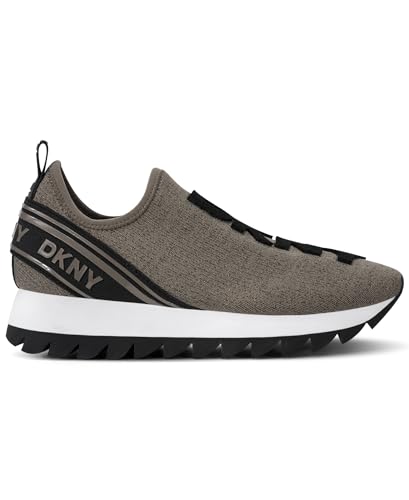 Image of DKNY Women's Abbi Knit Slip on Sneaker with Logo