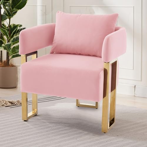 Sillón Terciopelo Plegable Rosa miniatura 7