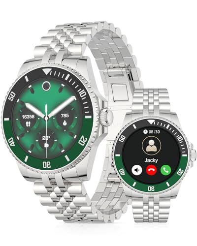 AI Smart Watch for Men Women -1.19" Luxury Smartwatch with Blood Oxygen Blood Pressure