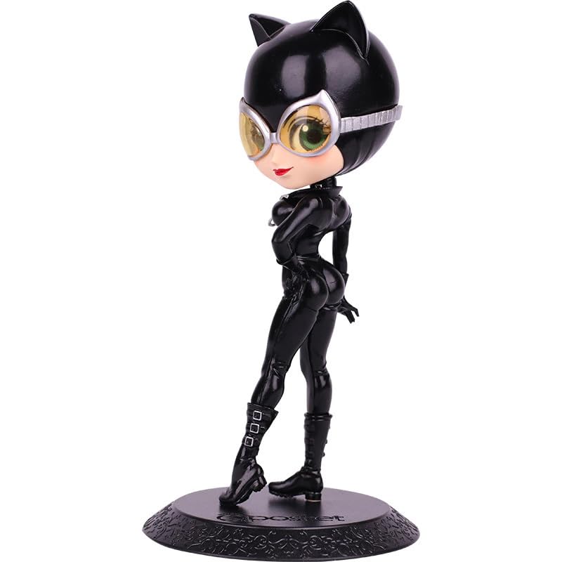 Tinion | Catwoman Action Figure- Miniature Toy Figure (Doll) Special Edition for Car Dashboard, Decoration, Cake, Office Desk & Study Table (Pack of 1) (Height- 15cm)