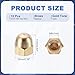 MECCANIXITY Acorn Hex Cap Nuts, M6x1mm Brass Dome Head Hex Decorative Cap Nuts for Screws Bolts Industrial Mechanical Electrical Equipment Repair Hardware(Gold Tone, Pack of 12)