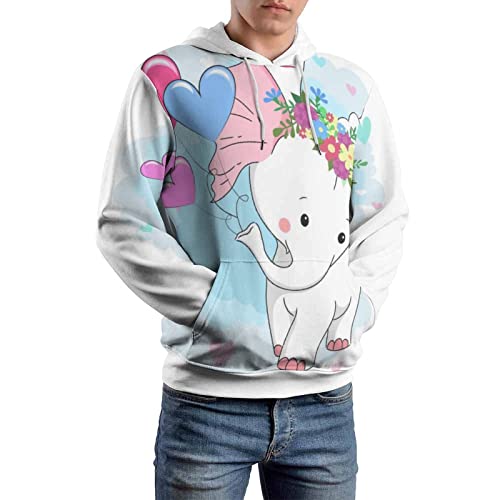 Sweats à capuche manche longue éléphant style original - 6