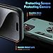 Lucyliy Compatible with Motorola Moto G05 / Moto E15 Phone Case Cover Built-in Stand Shockproof and Drop-Proof [with Tempered Glass Screen Protector] Green