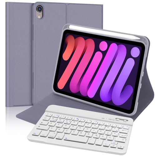 FOGARI Teclado funda Bluetooth para iPad Mini 7(A17 pro) 8.3