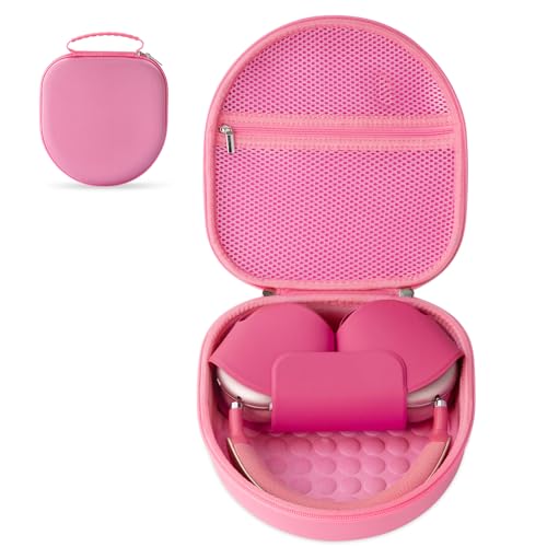 Étui pour écouteurs Apple Airpods Max housse voyage rigide rose