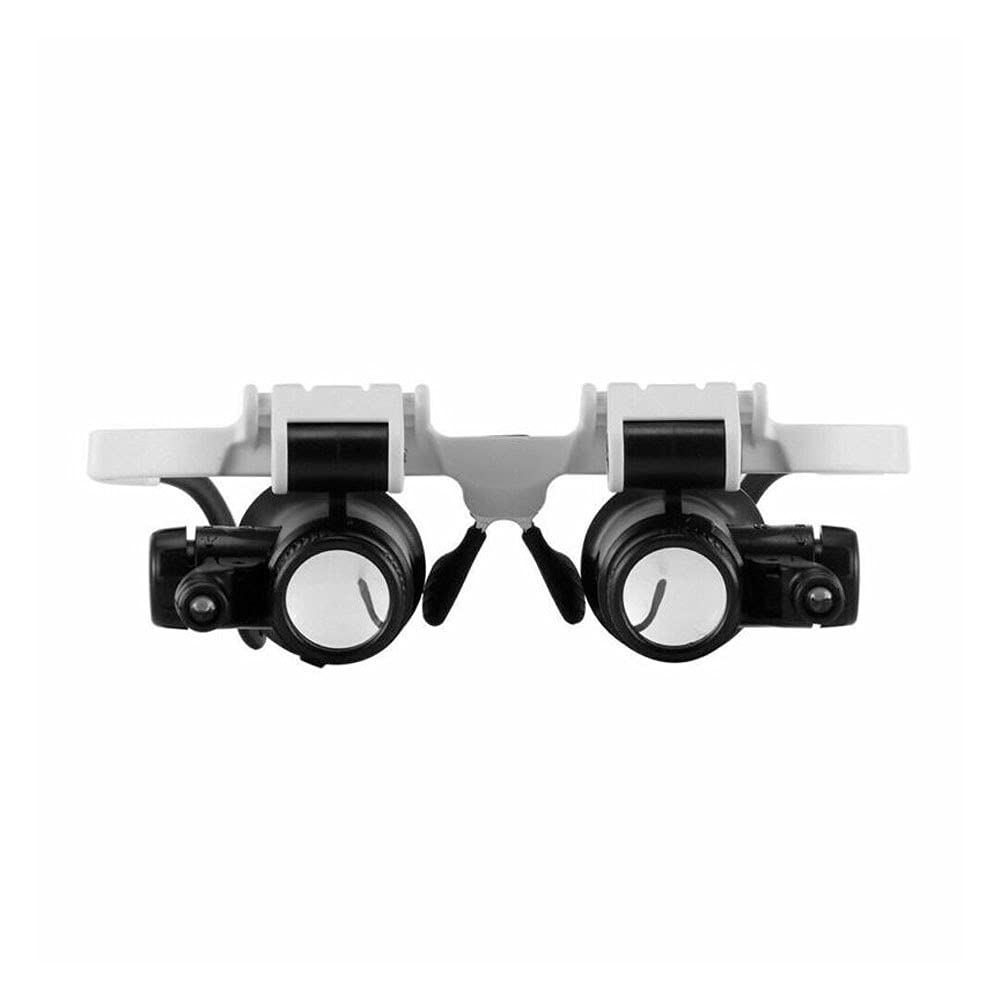 Lupa LED 8X/15X/23X, Dos Luces LED, Cabezal de lámpara LED Ajustable, lupas, Herramientas para el hogar