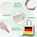 lootpe German Flag Print Tote Bag, Personalized Present Bag, Canvas Beach Travel Bag, Shopping Bags, Gift For Women Mom