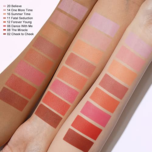 Oulac OL-FACE-BLUSH-MONO-FROST-14-4.8G-P1 Baby Pink Blush Makeup| Highly Pigmented Cream Blush| Natural Matte Glow| Shape & Highlight Face thumb #5