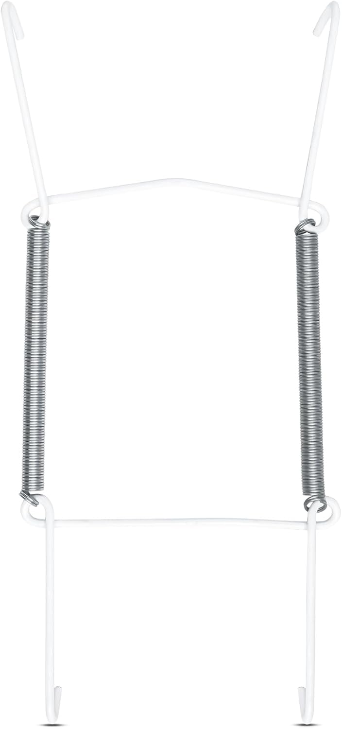 Winsome Black Invisible Plate Hangers For Wall | Decorative Dish Display Holders Hanging Wires Spring Hook Holder Fit To Hang On Wall (White Plate Hanger) (20 - 25 Cm)