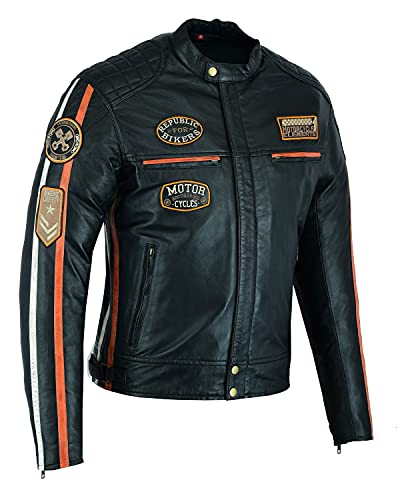 Veste en cuir pour moto taille L, l'esprit de liberté et l'aventure sur la route
