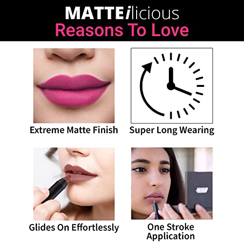 Image of Nykaa Matte-illicious Lip Crayon Lipstick