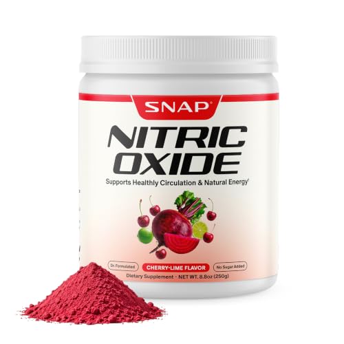Snap Supplements - Organic Nitric Oxide Booster Beet Root Powder | Supports Blood Pressure Heart Health Natural Energy | Circulation Superfood | 30 Servings | Lime