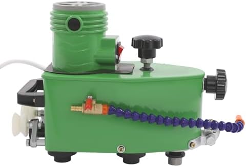 1100W Portable Electric Glass Edge Grinding Machine, Single-Phase Motor, Axial Flow Ventilation, Glass Polishing Tool for Smooth Edges, Ideal for DIY and Professionals (Green)
