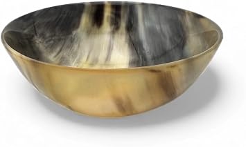 Genuine Buffalo Horn Polished Shaving Soap Bowl 5 Inch Diameter Handcrafted