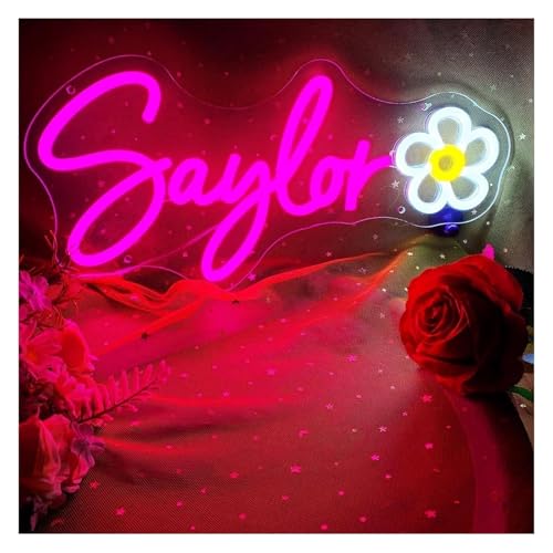 Lampe néon fleur Sayeor pour vitrine de magasin de fleurs