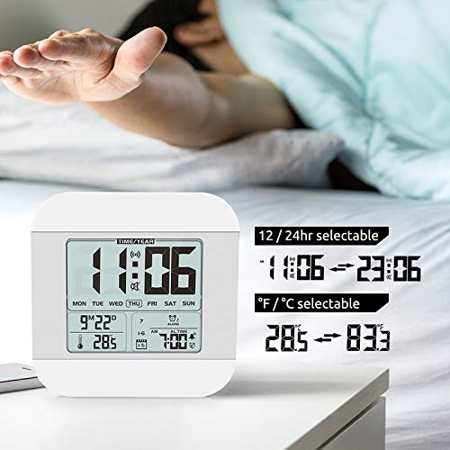 Talking Alarm Clock With Female Voice, Talking Clock With Hourly Chime Function(Talking Time Each Hour), Low Vision Clock For The Blind/Visually Impaired/Seniors/Elderly(Orange) #TOP4