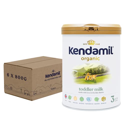 (6x800g) Kendamil Organic Toddler Milk, Stage 3 – British Made, Organic Whole Milk Formula – With HMOs, No Palm Oil, No Fish Oil, No SOYA, No GMOs (6x800g) Kendamil Organic Toddler Milk, Stage 3 – British Made, Organic Whole Milk Formula – With HMOs, No Palm Oil, No Fish Oil, No SOYA, No GMOs