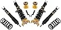ANGLEWIDE Adjustable Height Coilovers Struts Front And Rear Fit for 2011-2015 for Kia Optima Coil Spring Over Shock (Set of 4) - Golden