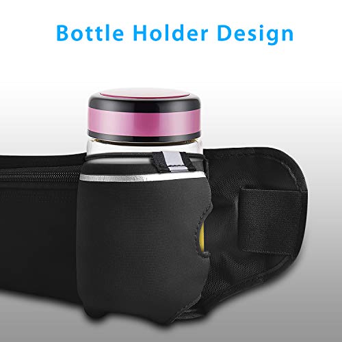 Realike - Cinturón de hidratación con Soporte para Botellas, Bolsa de plátano Doble con cinturón Ajustable para maratón, Entrenamiento de Fitness, Equipo de Senderismo para iPhone XS MAX XR XS X - imagen 6