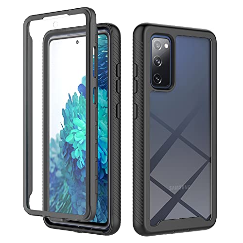 XINNI Coque pour Samsung Galaxy S20 FE Antichoc Housse avec Protège écran, 360 Degrés Full Body Etui Solide Double Face Bumper Portable Transparent Housse