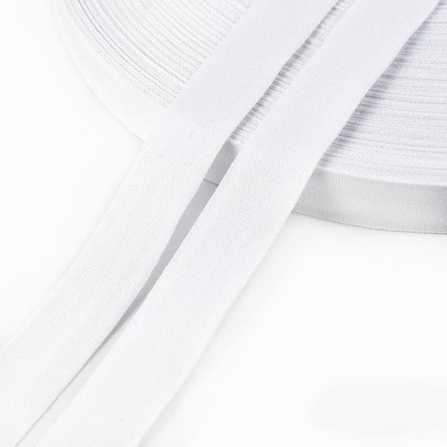 1 correa de algodón de 90 m, cinta de costura versátil de 30 mm para manualidades, bolsos, cinturones, etiquetas, cintas de etiquetas, material de encuadernación blanco duradero para proyectos