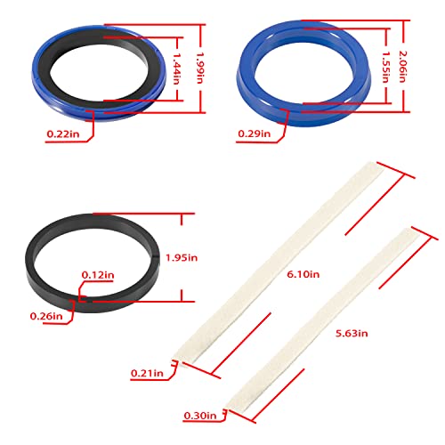 Image of Hydraulic Cylinder Seal Kit for Texas Hydraulics Cylinders - Replacement for Rotary Lift FJ783-12MF /BH-7511-10