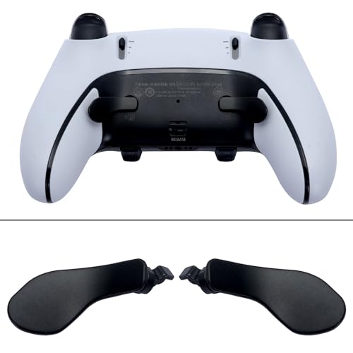 Image of 4PCS Metallic Back Paddles for PS5 Edge Controller, Interchangeable Metal Stainless Steel Back Buttons Replacement for PS5 Edge Controller - Controller NOT Included