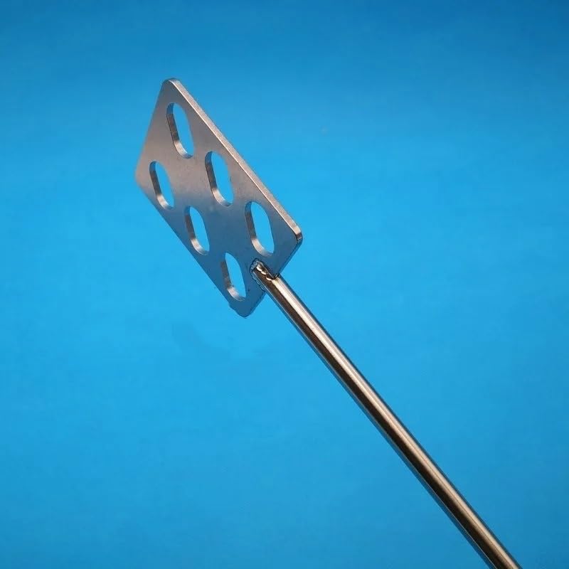Laboratory Stainless Steel Mixing Blade - 40mm, 50mm, 60mm, 80mm Impeller Stirring Blade with Rod for Beakers(80x8x350mm)