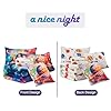 A Nice Night Galaxy Algebra Themed Full Bedding Set for Boys 6 Piece Bed-in-a-Bag with Comforter & Sheet Set, Machine Washable Kids Purple Bed Sets, Space Math Decor (Age 6-12) #4