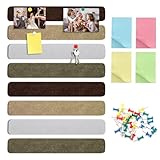Multiusos: el tablón de anuncios se puede utilizar como pared de fotos para fotos familiares, mensajes u obras de arte, o como tablero de visión, tablero de notas, tablón de anuncios de oficina para crear un ambiente acogedor