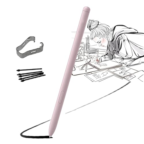Lápiz óptico de Repuesto para Galaxy Tab S6 Lite S Pen para Samsung Galaxy Tab S6 Lite Pen (EJ-PP610) Stylus Pen + Puntas de Repuesto(Chiffon Rosa)
