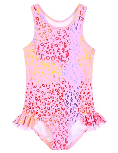 Image of QPANCY Girls Swimsuits Unicorn Bathing Suits Toddler Kids One Piece Swimwear