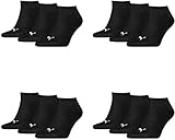 PUMA Sneaker Invisible 12er Pack,schwarz,EU 43-46