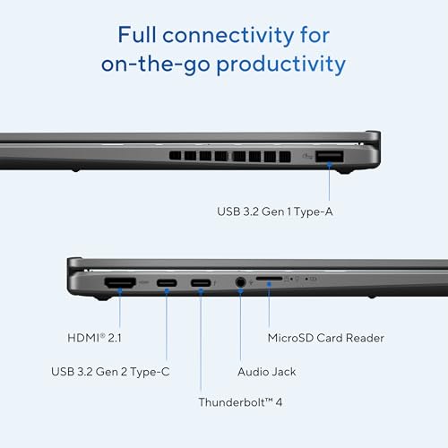 Image of ASUS Vivobook 16 Flip Laptop, Copilot+ PC, 16 inch OLED 3K 120Hz Touch Display, Intel Core Ultra 7 256V, Intel Arc Graphics, 16GB Memory, 512GB SSD, Matte Gray, TP3607SA-DS74T