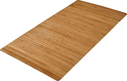 Kleine Wolke 5043202455 Holzmatte Bambus, 60 x115 cm, natur, farblich sortiert