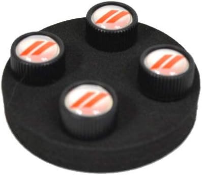 Mopar 82214776 Valve Stem Caps 'Valve Stem Caps, Black, Dodge logo, four per set'