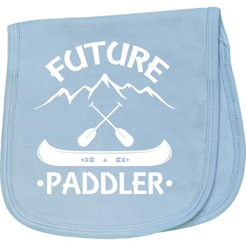 inktastic Canoe Future Paddler Baby Burp Cloth Light Blue 3029b