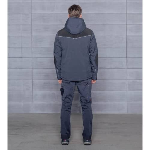 WÜRTH MODYF Winterjacke für Herren Softshelljacke Winter Stretch X in Blau – extra warme Jacke für die kalten Tage - wasserabweisend und winddicht - in der Größe XL
