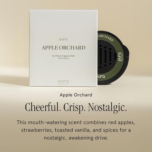 Image of Pura Car Scent Refill, Apple Orchard | Fragrance for Pura Car Diffuser, Clean and Safe Luxury Diffuser Scent, Long-Lasting Fragrance for 30 Days of Aroma