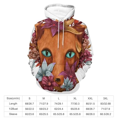 Sweat à Capuche Fleur de Renard - Pull Confortable pour Vos Sorties et Week-ends S