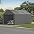 GOJOOASIS Car Port Canopy Tent Carport 10'x20' Car Tent Portable Garage, Tents for Car Waterproof & UV Protected for Wedding, Garden Shelter, Storage Shed (Gray)