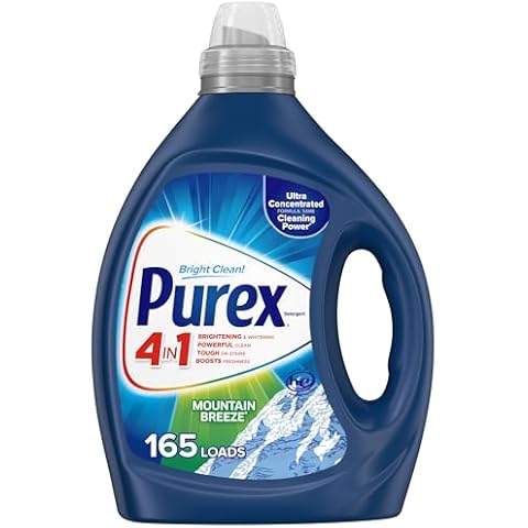 Purex Liquid Laundry Detergent, Ultra Concentrated, Mountain Breeze, 82.5 Ounce, 165 Loads Cover