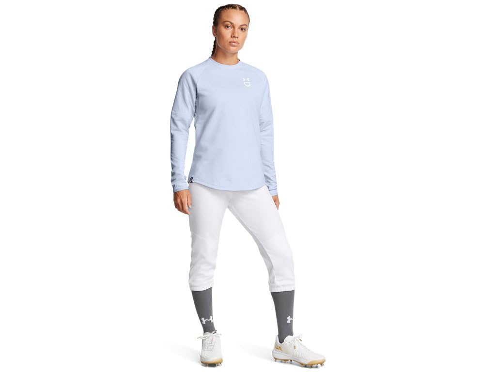 Under Armour Womens Utility Pro Beltless Pants - Lightweight and Durable for Softball Games XL White-Black