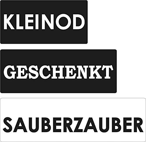 Rayher Labels Kleinod, Gesch,Sauberzauber, 30x15mm, Colourless