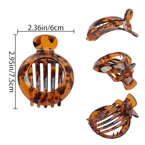 Geogeodiy 4 Pcs Small Flat Hair Clips For Thin Hair Non-Slip Hair Catch Jaw Clamp thumb #1