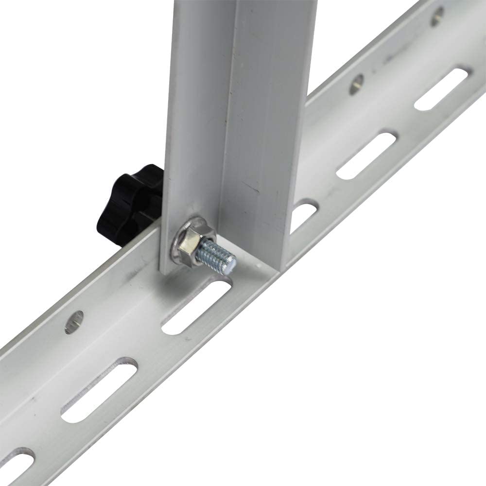 Staffa in alluminio per pannello solare da 41 pollici per pannello solare fino a 101 cm, confezione da 2 supporti solari, supporto fotovoltaico fotovoltaico per tetto, camper, barca e fuori rete