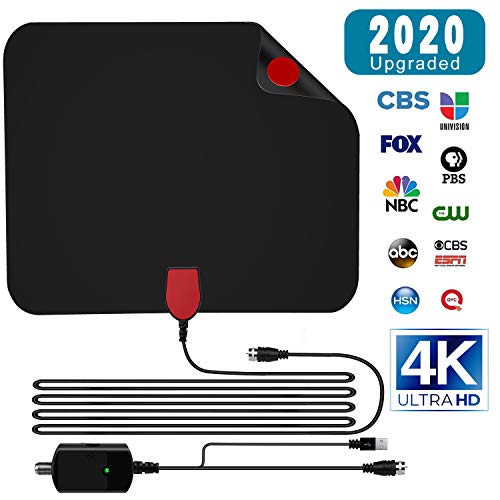【2020 Newest】 HDTV Antenna, Gr8ware HD Digital Indoor Amplifier TV Antenna 50-100 Miles
